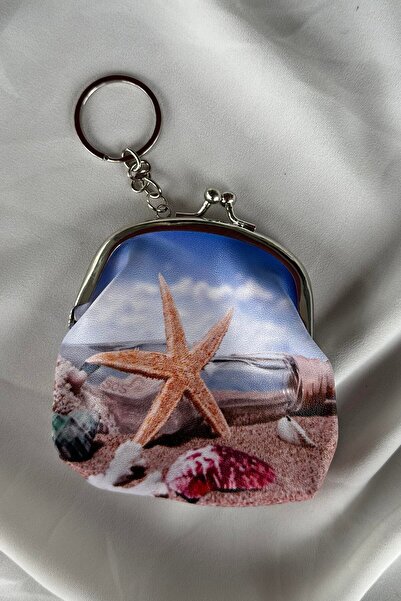 TAKIŞTIR Mixed Color Starfish Figured Wallet/Key Holder