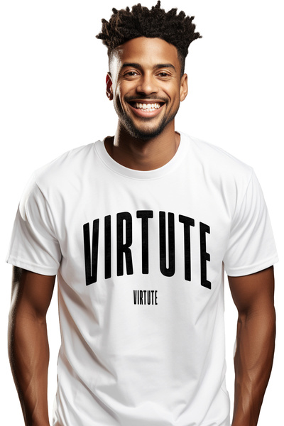 StoryGift Romania Tricou Barbati Cuvantul Virtute, Motivational, Self Help, I...