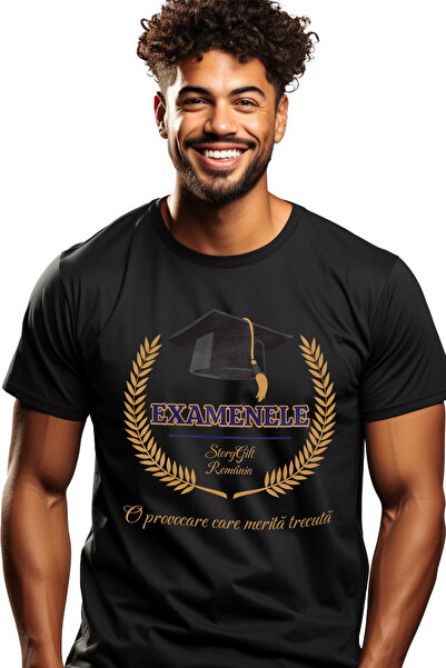 StoryGift Romania Tricou Barbati Examenele O Provocare Care Merita Trecuta Ab...