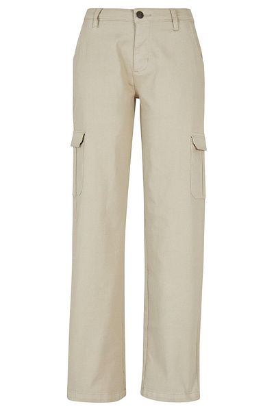 Urban Classics Damen Ladies High Waist Straight Denim Cargo Pants