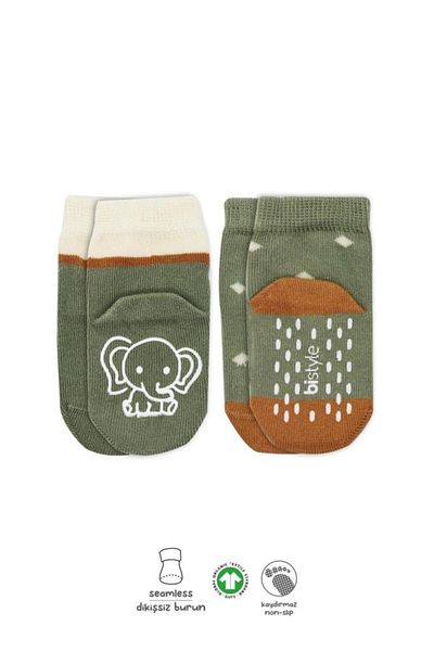 Skygo Bistyle Animal Figure Non-Slip Girls Socks 2 Pack Bs10120 Nil