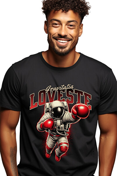 StoryGift Romania Tricou Barbati Astronaut In Spatiu Text Gravitatea Loveste ...