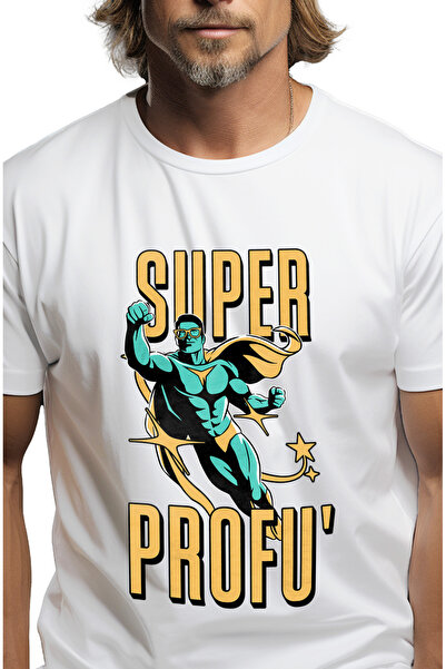 StoryGift Romania Men's T-Shirt Super Teacher Superhero In Education School W...