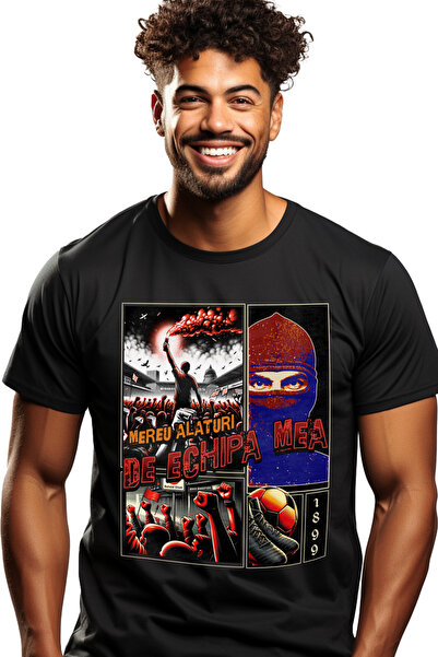 StoryGift Romania Tricou Barbati Echipa De Fotbal, Suporteri, 1899 Cu Imprime...