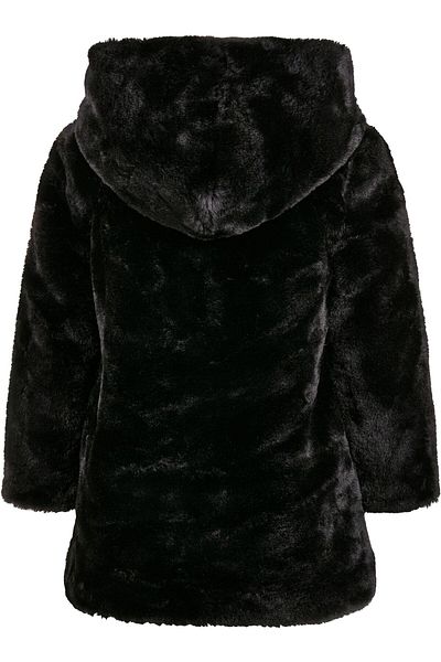 Urban Classics Damen Mädchen Teddymantel mit Kapuze