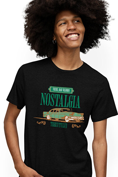 StoryGift Romania Tricou Barbati Nostalgia Trecutului Vechi Dar Valoros Masin...