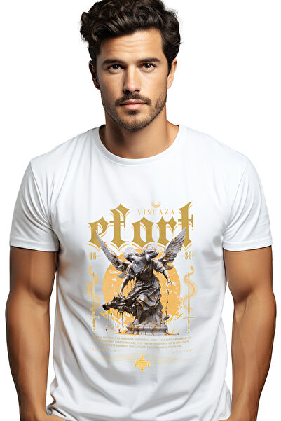 StoryGift Romania Tricou Barbati Efort, Viseaza - Inger Cu 2 Capete Cu Imprim...