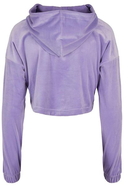 Urban Classics Damen Ladies Cropped Velvet Oversized Hoody