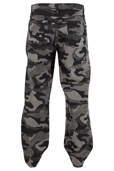 Urban Classics Jeans mit Laser-Camouflage-Print