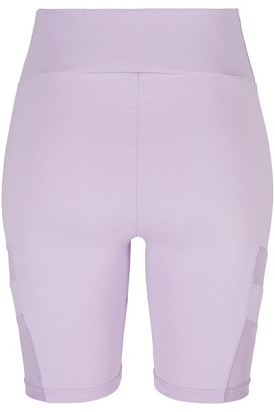 Urban Classics Damen Ladies High Waist Tech Mesh Cycle Shorts