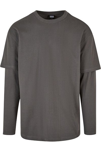 Urban Classics Herren Oversized Shaped Double Layer Ls Tee