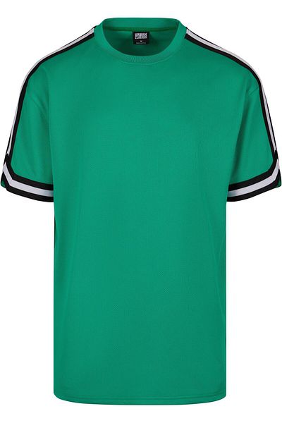 Urban Classics Herren Oversized Stripes Mesh Tee