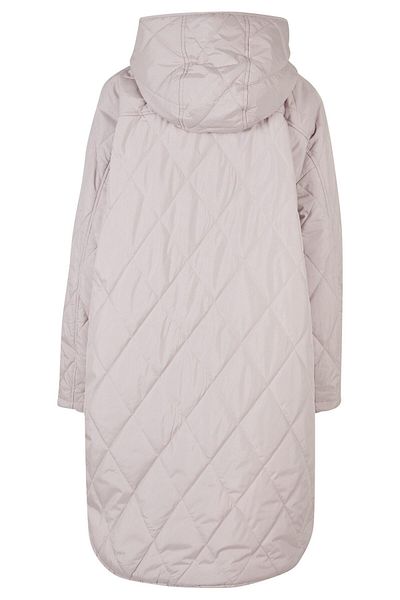 Urban Classics Damen Oversized-Mantel mit Rautensteppung und Kapuze