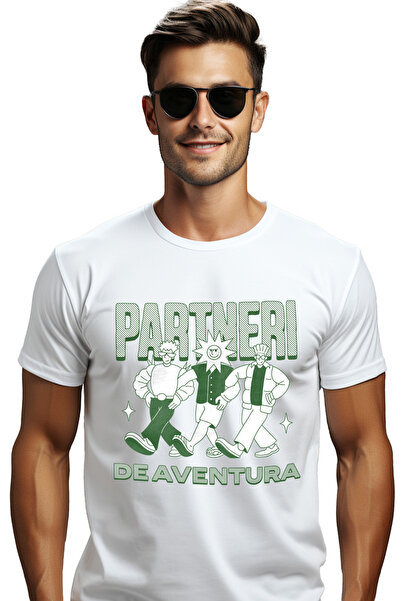 StoryGift Romania Ανδρικό T-Shirt  "Αδελφοί, Συνεργάτες, Φίλοι, Οικογένεια " ...