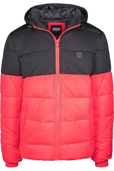 Urban Classics Herren Hooded 2-tone Puffer Jacket