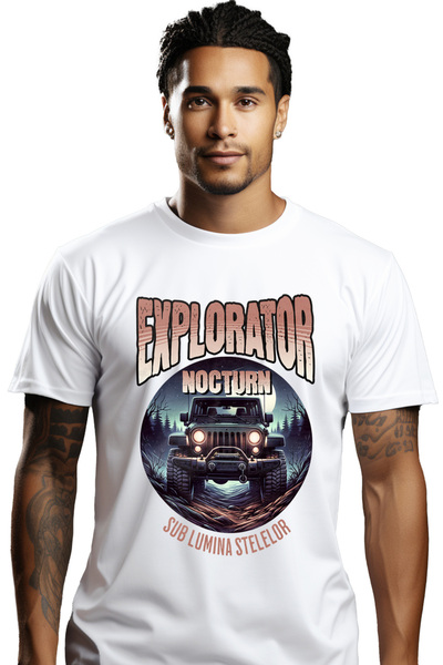 StoryGift Romania Tricou Barbati Explorator Nocturn Sub Luimina Stelelor Masi...