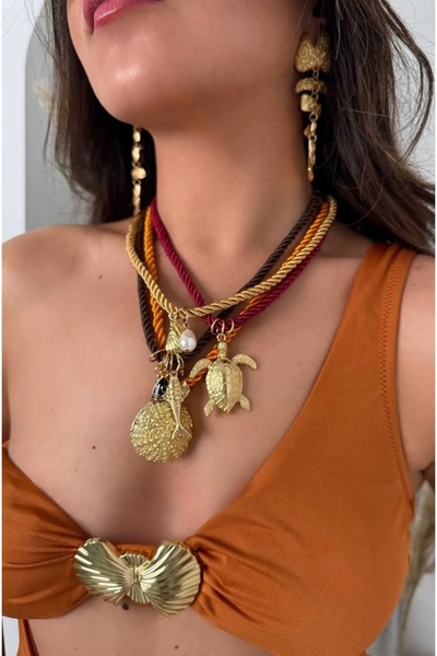 luxyansımalar قلادة ZRA موديل 4 قطع