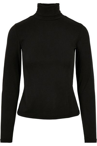 Urban Classics Damen Ladies Modal Turtleneck Longsleeve