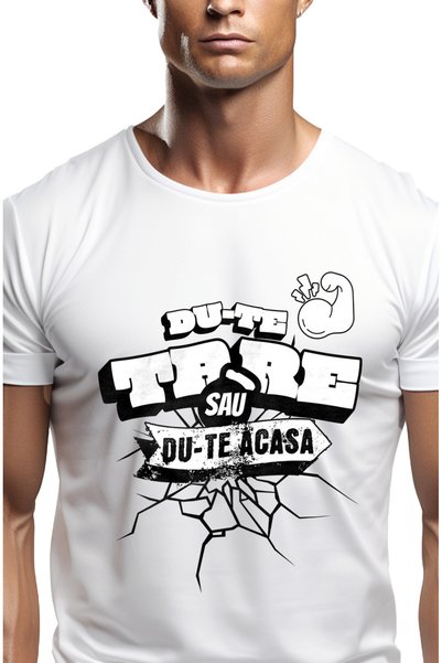 StoryGift Romania Men's T-Shirt Go Hard Or Go Home, Gym, Motivational With Fr...