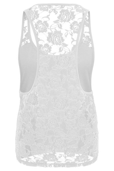 Urban Classics Damen Ladies Flower Laces Loose Tank