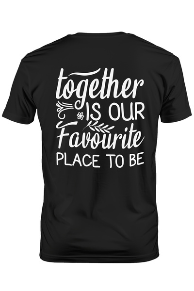 StoryGift Romania Tricou Barbati Mesajul In Engleza "together Is Our Favourit...