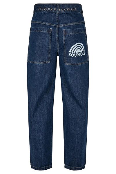 Southpole Herren Spray Logo Denim