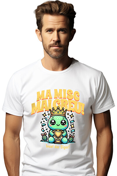 StoryGift Romania Tricou Barbati Testoasa Campion - Ma Misc Mai Greu Cu Impri...