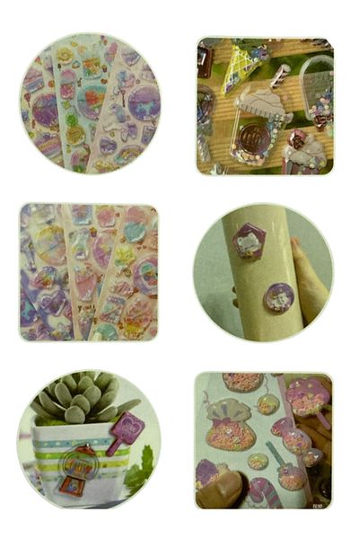 Pembe Pasaj Stitch 3D Juicy Sticker - Cute Sticker