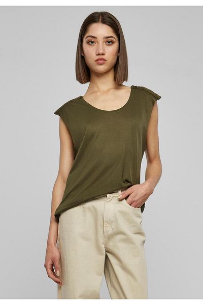 Urban Classics Damen Ladies Shoulder Zip Hilo Tee