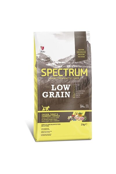 Lider Spectrum Düşük Tahıllı Tavuklu Hindili Ve Yaban Mersinli Yavru Kedi Maması 2 Kg