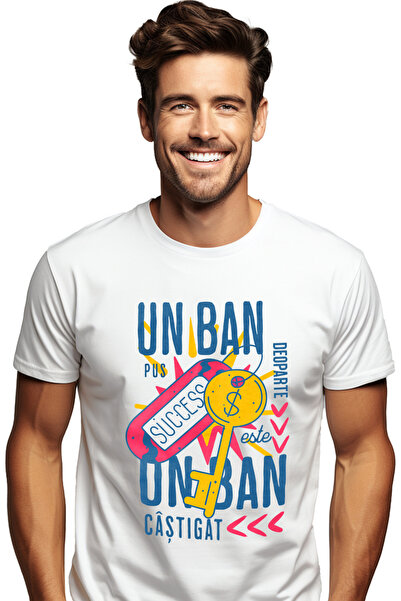 StoryGift Romania Ανδρικό T-Shirt  "Μια εξοικονομημένη πένα είναι μια αγνοημέ...
