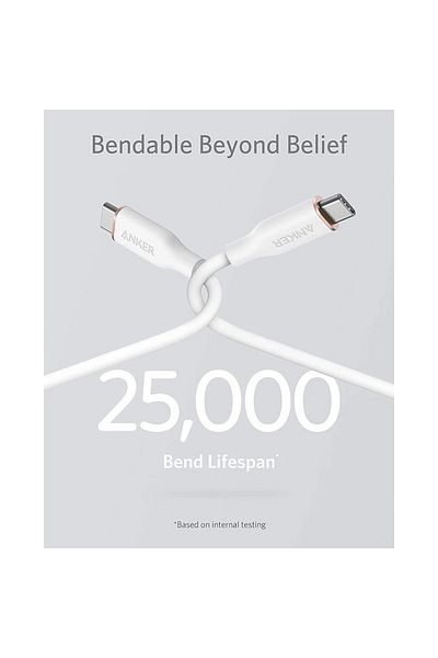 Anker Anker PowerLine III Type-C to Type-C Fast Charging Cable, 1.8m, White