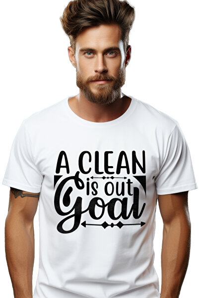 StoryGift Romania Tricou Barbati Cu Mesajul In Engleza "a Clean Goal Is Out" ...