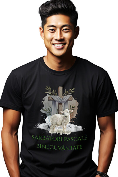 StoryGift Romania Tricou Barbati Sarbatori Pascale Binecuvantate Fericite Cu ...