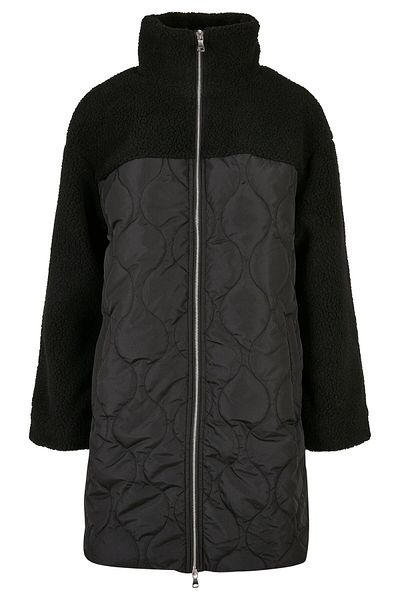 Urban Classics Damen Ladies Oversized Sherpa Quilted Coat