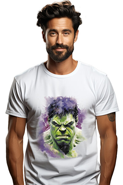 StoryGift Romania Tricou bărbătesc cu portret, Hulk, ilustrație, Bruce Banner...