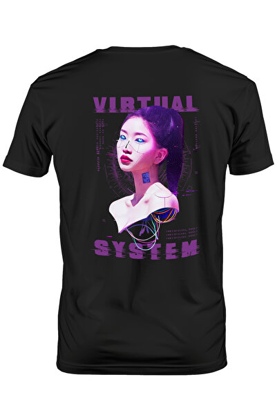 StoryGift Romania Tricou personalizat pentru bărbați cu imprimeu Cyberpunk Gi...