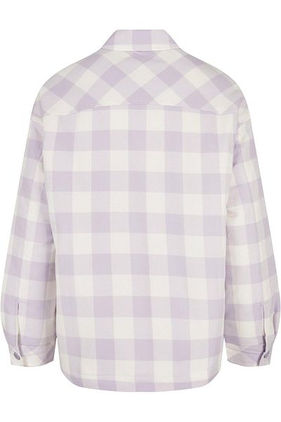 Urban Classics Damen Ladies Flanell Padded Overshirt