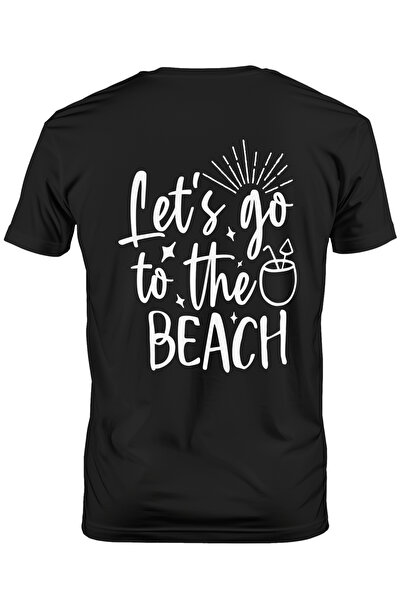 StoryGift Romania Tricou Barbati Cu Mesajul "let's Go To The Beach" - Hai Sa ...