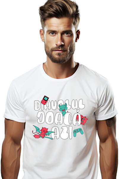 StoryGift Romania Tricou Barbati Diavolul Joacs Azi Iubitorii De Jocuri Video...
