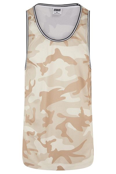 Urban Classics Herren Camo Mesh Tanktop