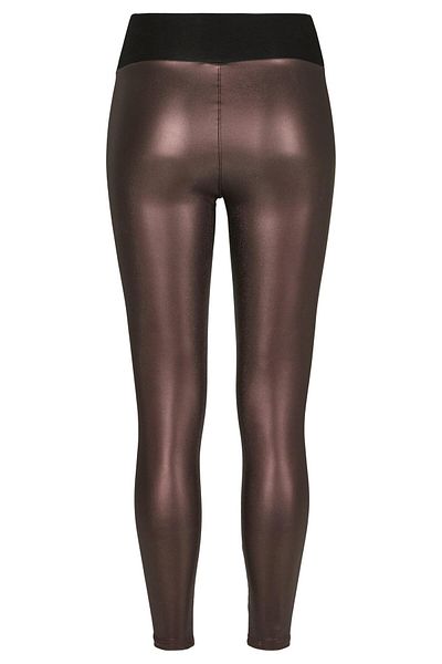 Urban Classics Damen Ladies Faux Leather High Waist Leggings