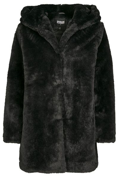 Urban Classics Damen Ladies Hooded Teddy Coat