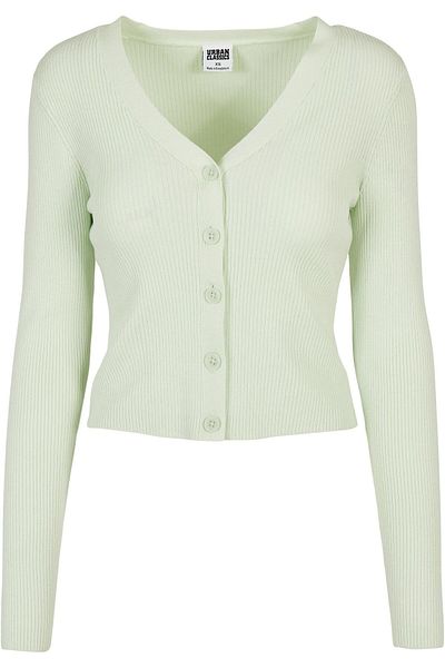 Urban Classics Damen Ladies Short Rib Knit Cardigan