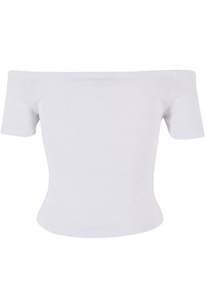 Urban Classics Damen Ladies Off Shoulder Rib Tee