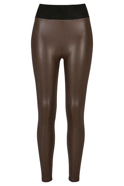 Urban Classics Damen Ladies Faux Leather High Waist Leggings