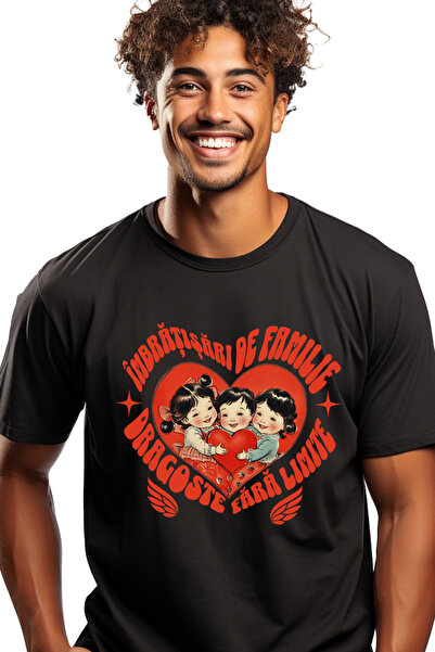 StoryGift Romania Tricou Barbati Imbratisari De Familie Dragoste Fara Limite ...