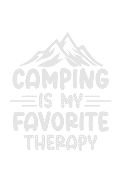 StoryGift Romania Sticker Autocolant 30CM Exterior cu munti si mesajul in engleza "Camping is my favorite therap