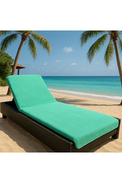 DensHaus 100% Cotton 75X200 Pistachio Green Beach Sunbed Towel