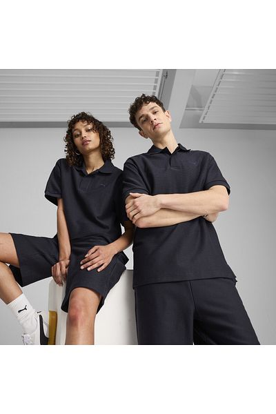 Puma Unisex polo tričko PREMIUM Essentials Relaxed Jacquard